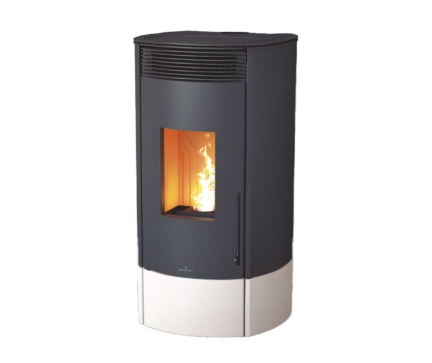 Mila Pelletofen 11 kW mit WiFi – Luft-Heizung, Wirkungsgrad bis 95 %