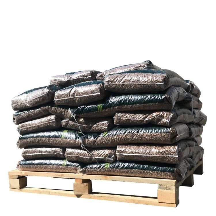 Holzpellets 100 % Eiche, halbe Palette