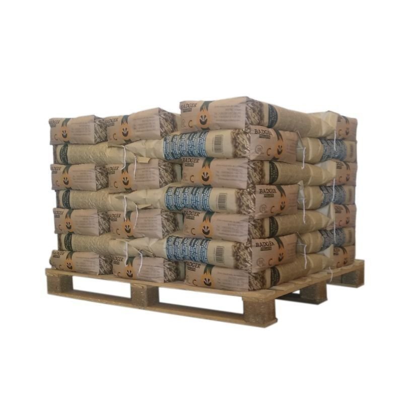 Holzpellets BADGER – 35 Säcke à 15 kg (525 kg)