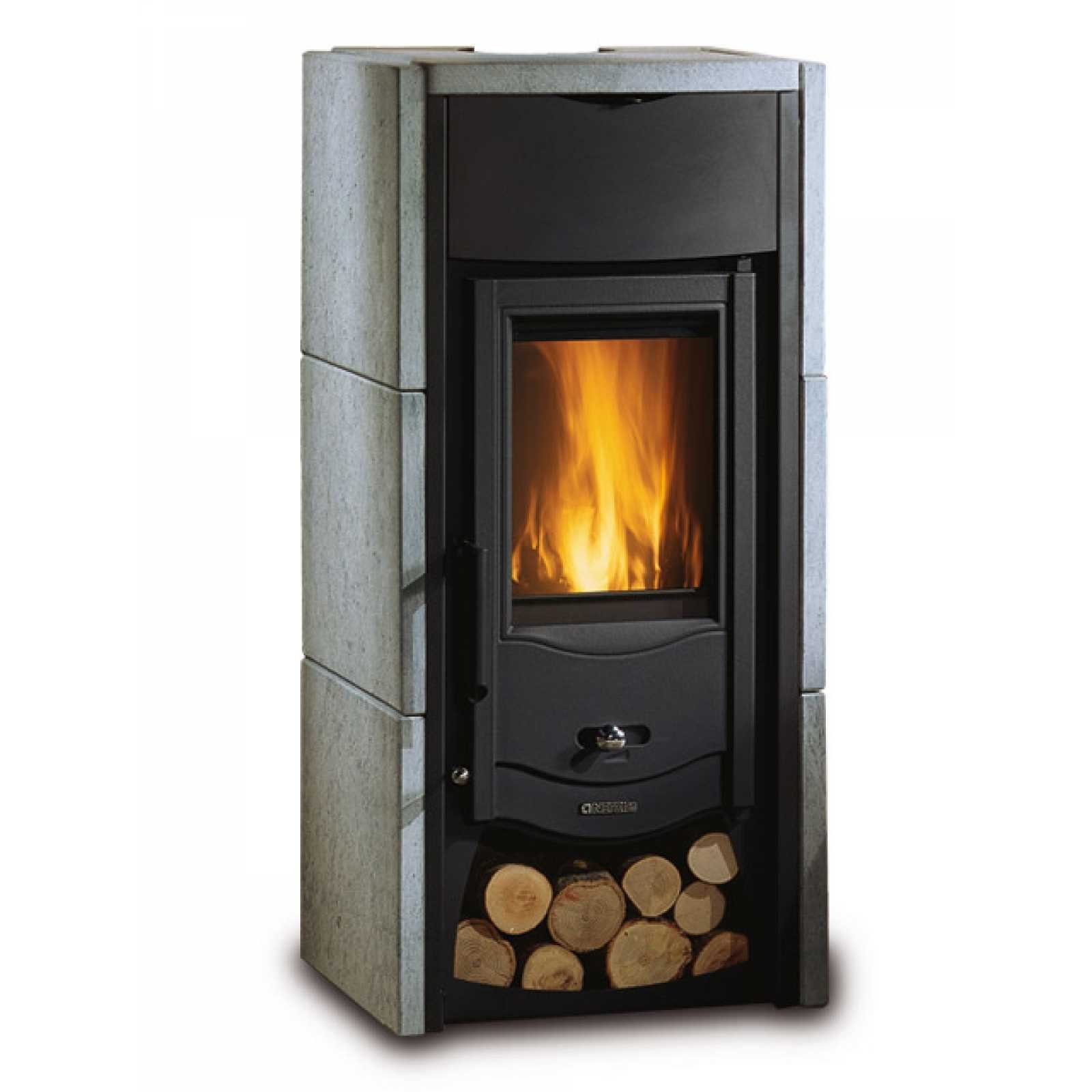 Holzofen Asia BII 6 kW – La Nordica, Naturstein-Verkleidung